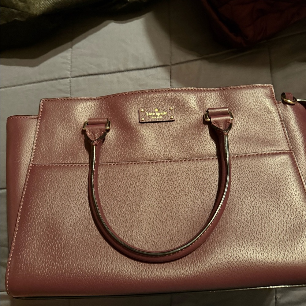 Kate Spade plum Leather Satchel Timeless Design
